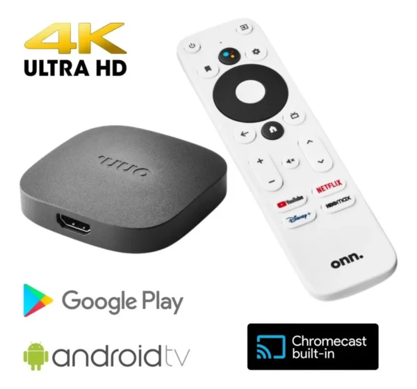 Tvbox Smart 4k Streaming Box 4k Google Tv Watch Onn. Color Negro - Image 2
